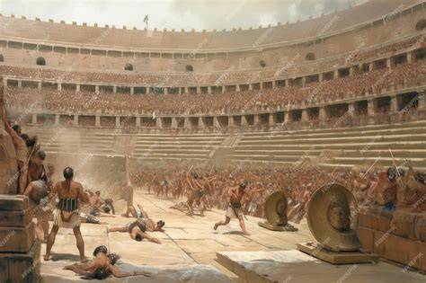 Colisée de Rome et gladiateurs gaulois