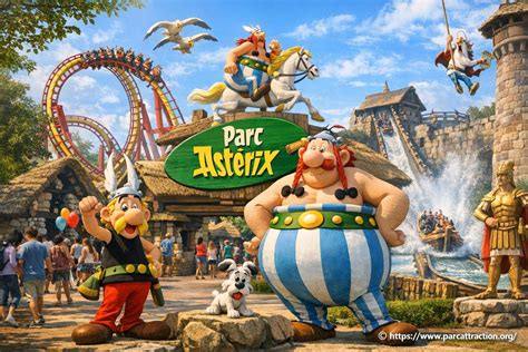 Famille avec enfants au Parc Astérix
