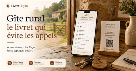Livret d’accueil personnalisé pour gîte rural