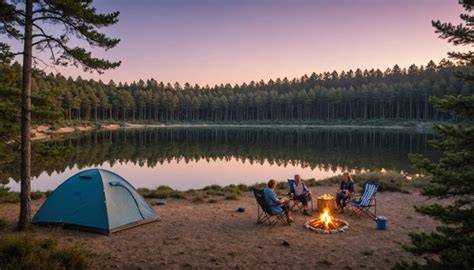 camping écologique entre forêt et lacs