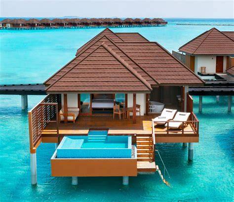 Villa sur pilotis lagon Maldives