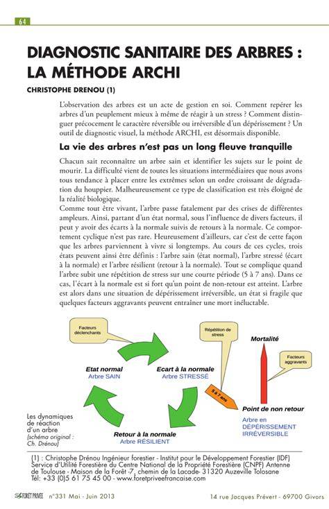 Diagnostic sanitaire arbres route