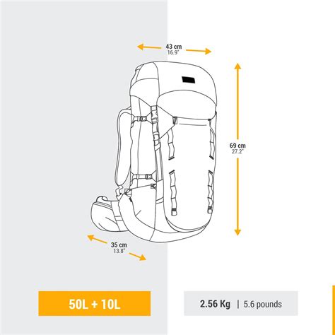 schéma chargement sac trekking