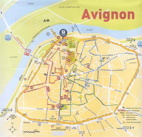 Carte routière Avignon Europa-Park
